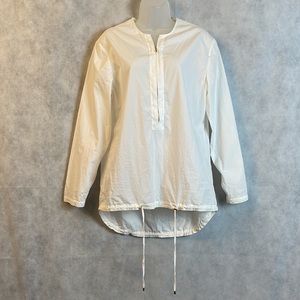 Halston Heritage Zip Front Tunic Style Blouse Size 4